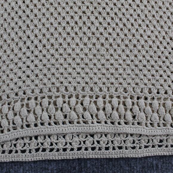 Zimmermann Top 6 Luminosity Crochet Knit Sheer Cream Balloon Boho Chic Romantic - Picture 5 of 11